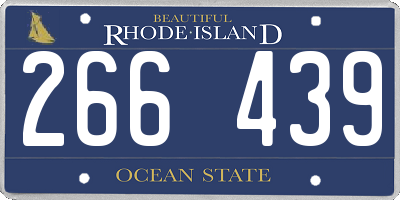 RI license plate 266439
