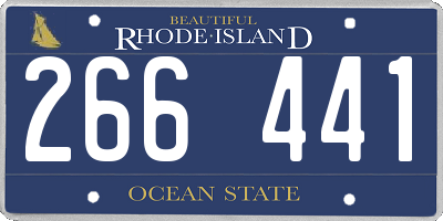 RI license plate 266441