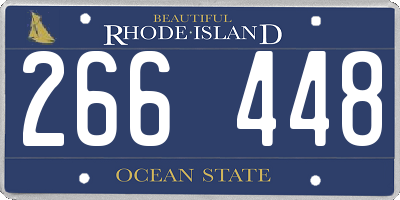 RI license plate 266448