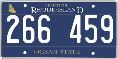 RI license plate 266459