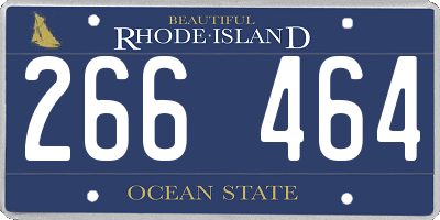 RI license plate 266464