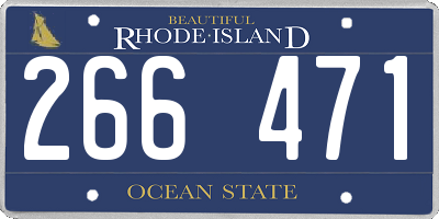 RI license plate 266471