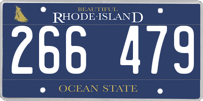 RI license plate 266479