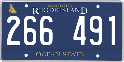 RI license plate 266491