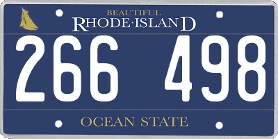 RI license plate 266498