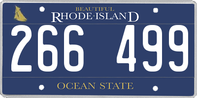 RI license plate 266499