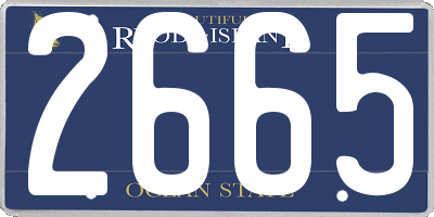 RI license plate 2665