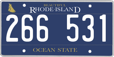 RI license plate 266531