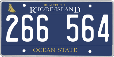 RI license plate 266564