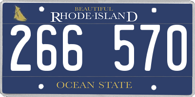 RI license plate 266570