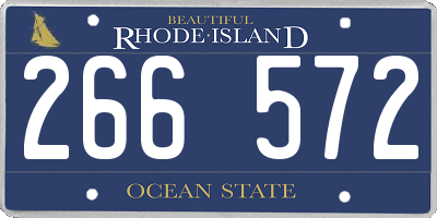 RI license plate 266572