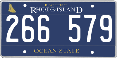 RI license plate 266579