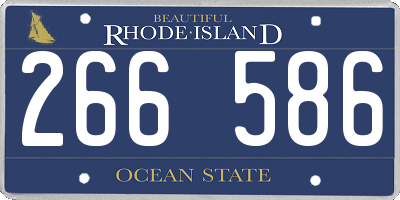 RI license plate 266586