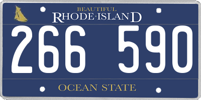 RI license plate 266590