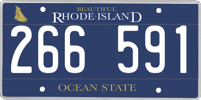 RI license plate 266591