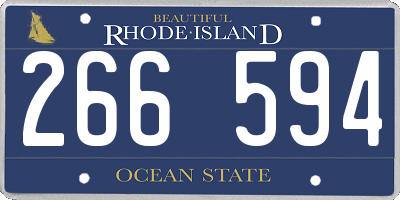 RI license plate 266594