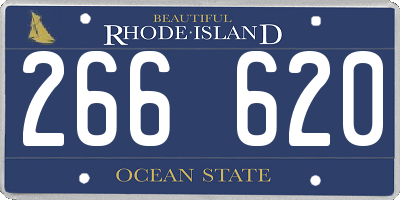 RI license plate 266620