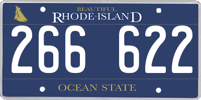 RI license plate 266622