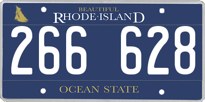 RI license plate 266628