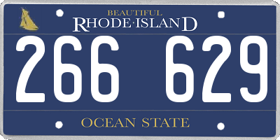 RI license plate 266629