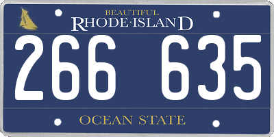 RI license plate 266635