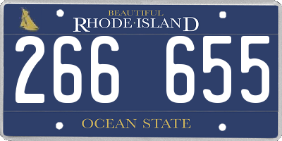 RI license plate 266655