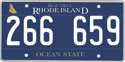 RI license plate 266659