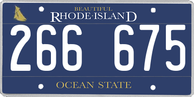 RI license plate 266675