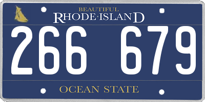 RI license plate 266679