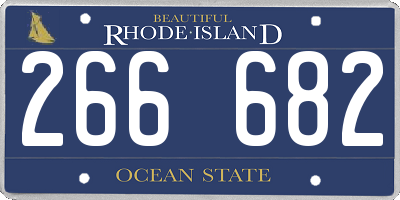 RI license plate 266682