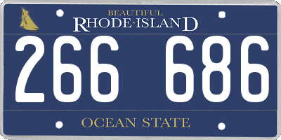 RI license plate 266686