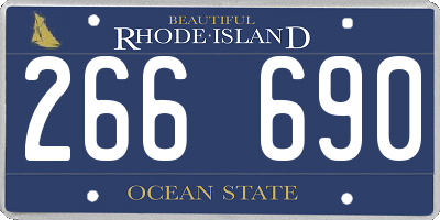 RI license plate 266690