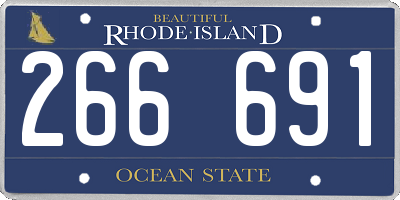 RI license plate 266691