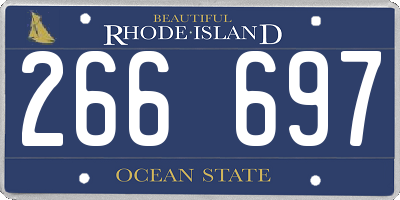 RI license plate 266697