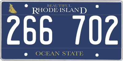 RI license plate 266702