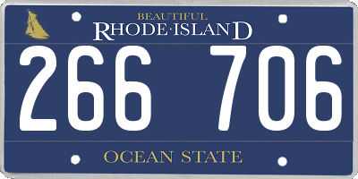 RI license plate 266706