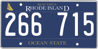 RI license plate 266715