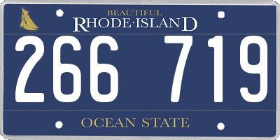 RI license plate 266719