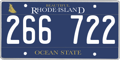 RI license plate 266722