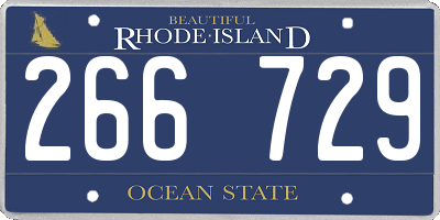 RI license plate 266729