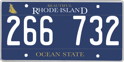 RI license plate 266732
