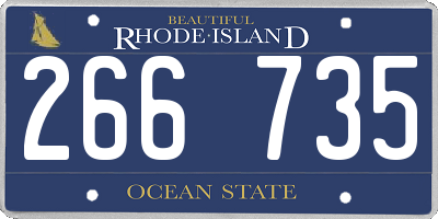 RI license plate 266735