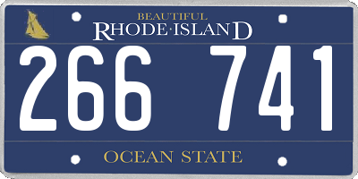 RI license plate 266741