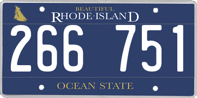RI license plate 266751