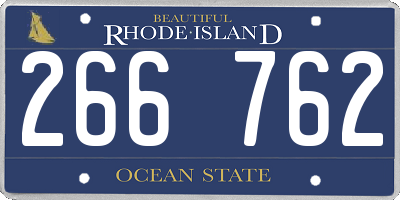 RI license plate 266762