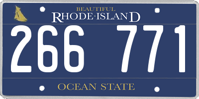 RI license plate 266771