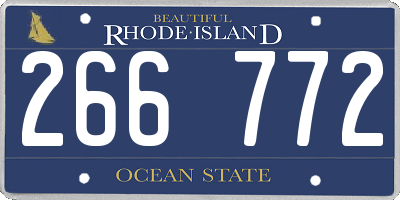 RI license plate 266772