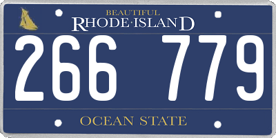 RI license plate 266779