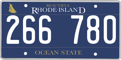 RI license plate 266780