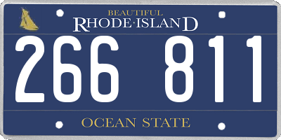 RI license plate 266811
